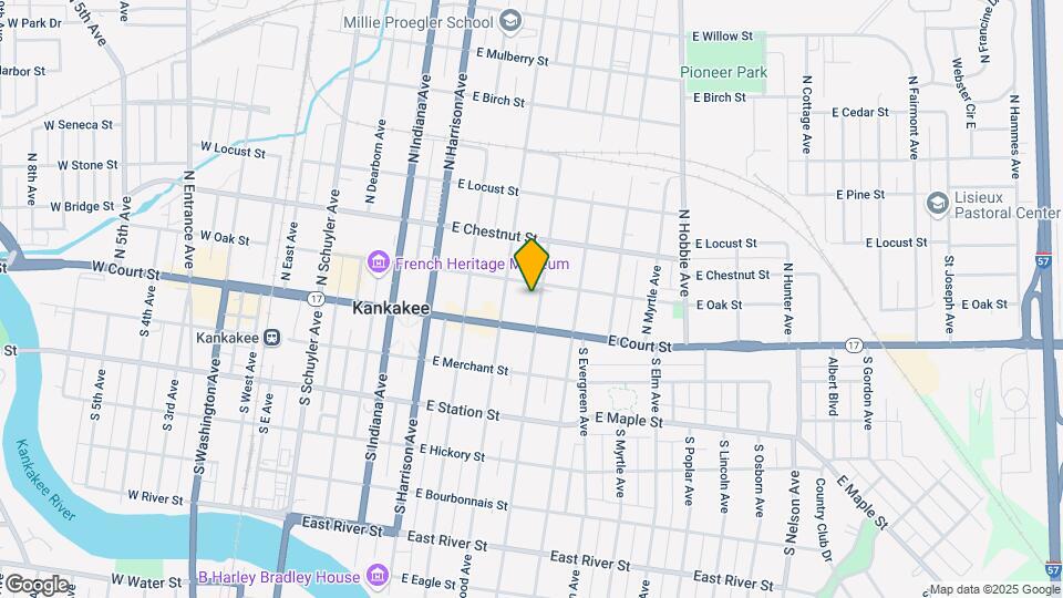 163 N Rosewood Ave Map and Location Details