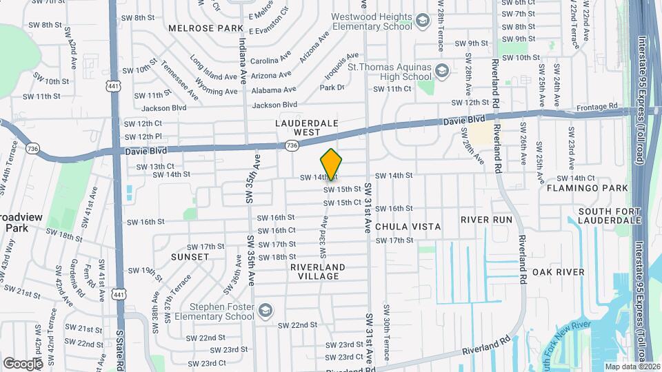 3137 SW 15th St Map and Location Details