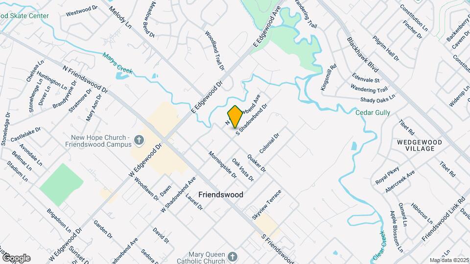 304 S Shadowbend Dr Map and Location Details