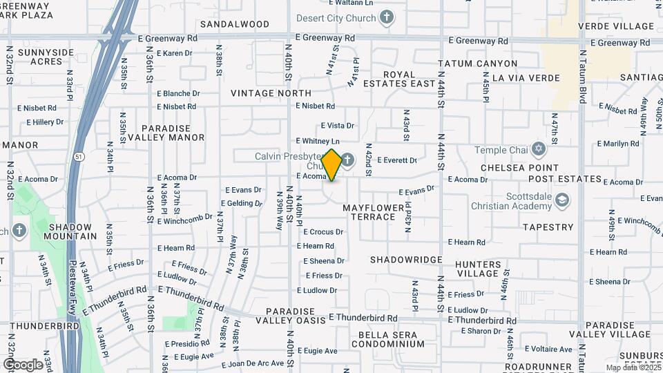 14430 N 41st Ct Map and Location Details
