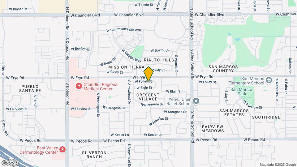 1361 W Folley St Map and Location Details