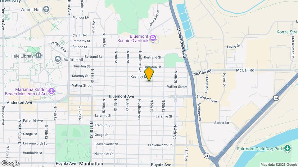 606 Vattier Street Map and Location Details