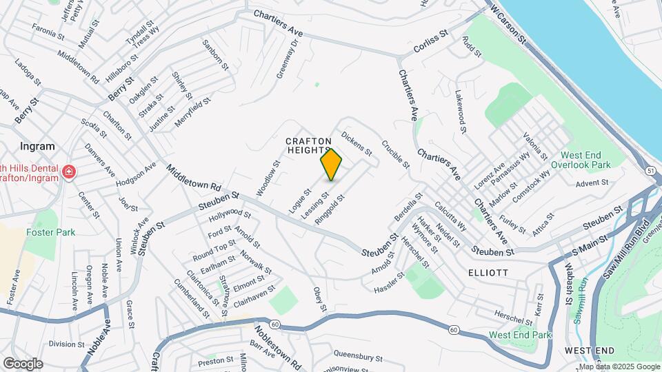 972 Lessing St Map and Location Details