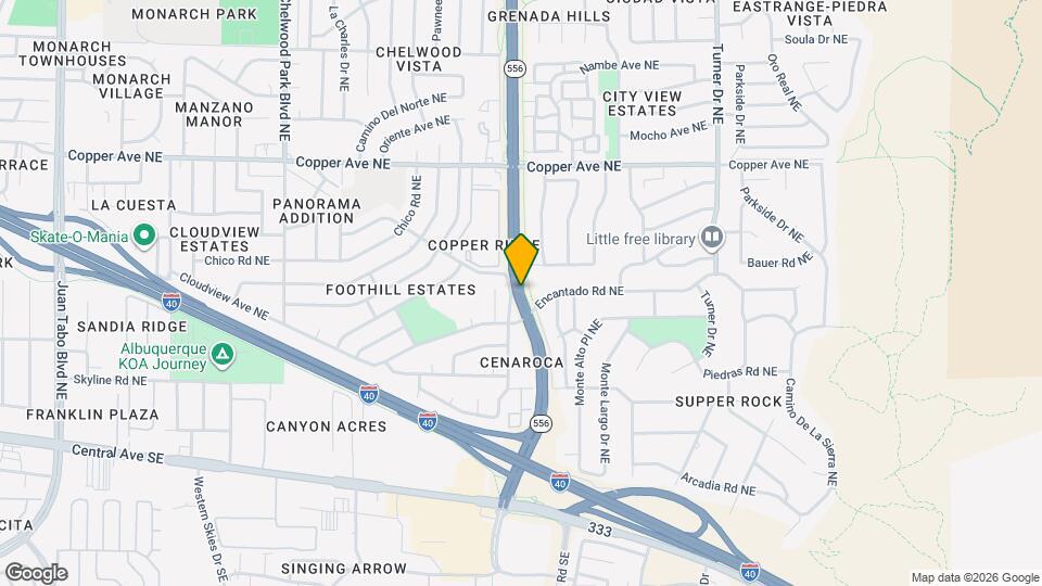 Encantada Apartments Map and Location Details