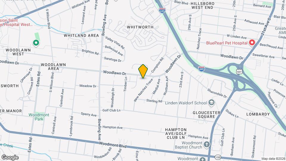 3045 Woodlawn Dr Map and Location Details