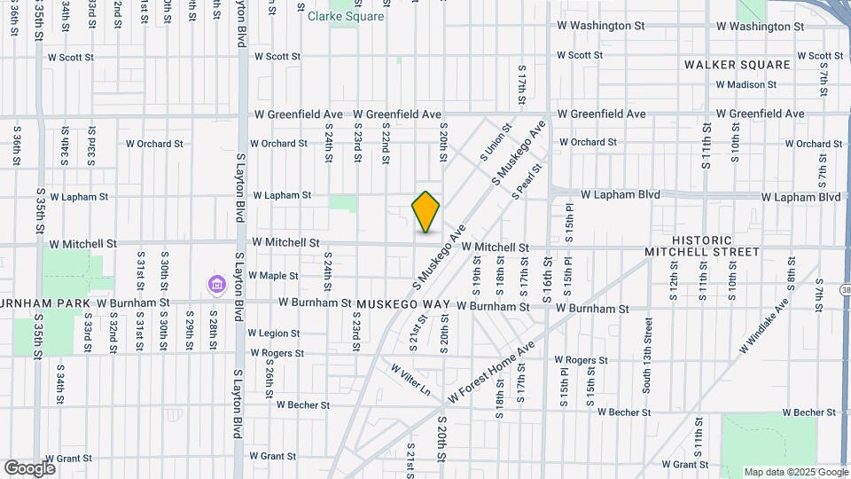 2024 W Mitchell St Map and Location Details