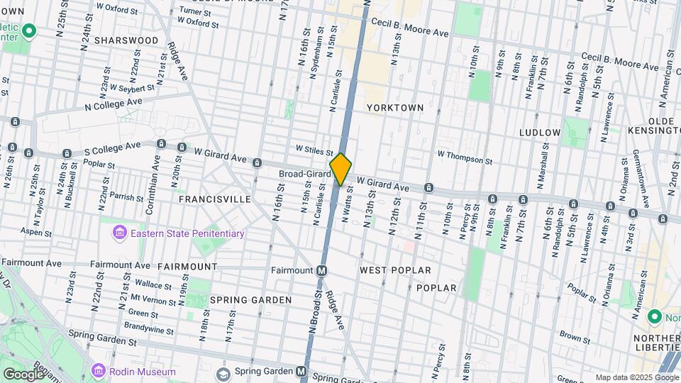 915-923 N Broad St Map and Location Details
