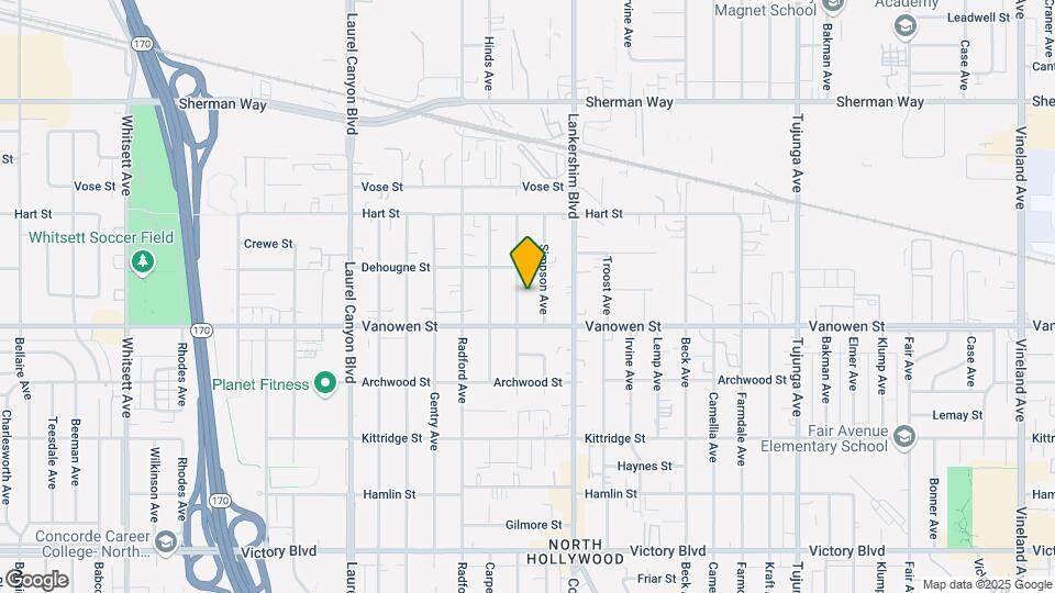 6828-6830 Morella Ave Map and Location Details