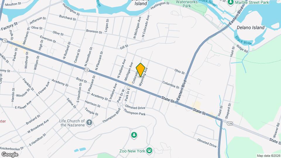 127 Wyoming Ave Map and Location Details