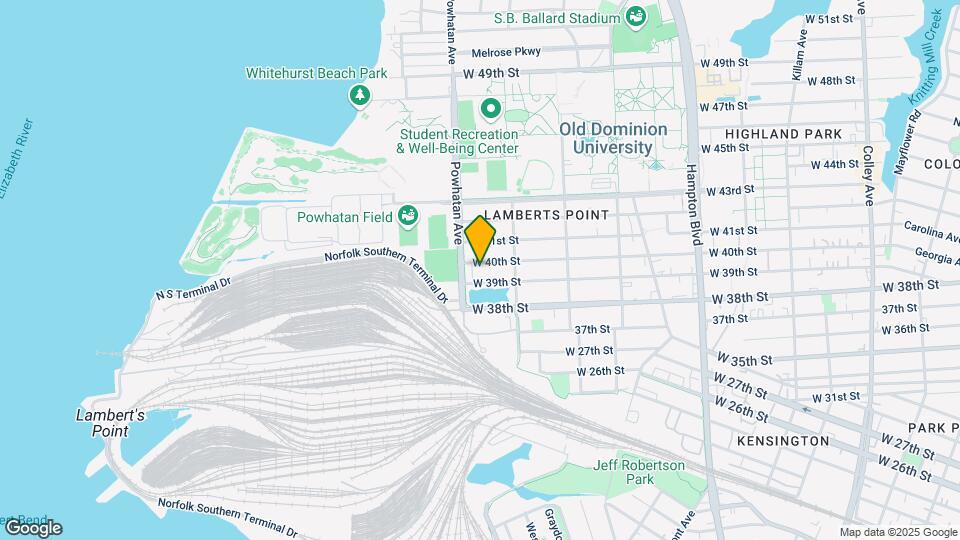 1539 W 40th St Map and Location Details