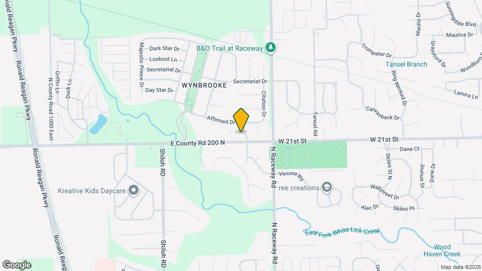 2032 Alysheba Dr Map and Location Details