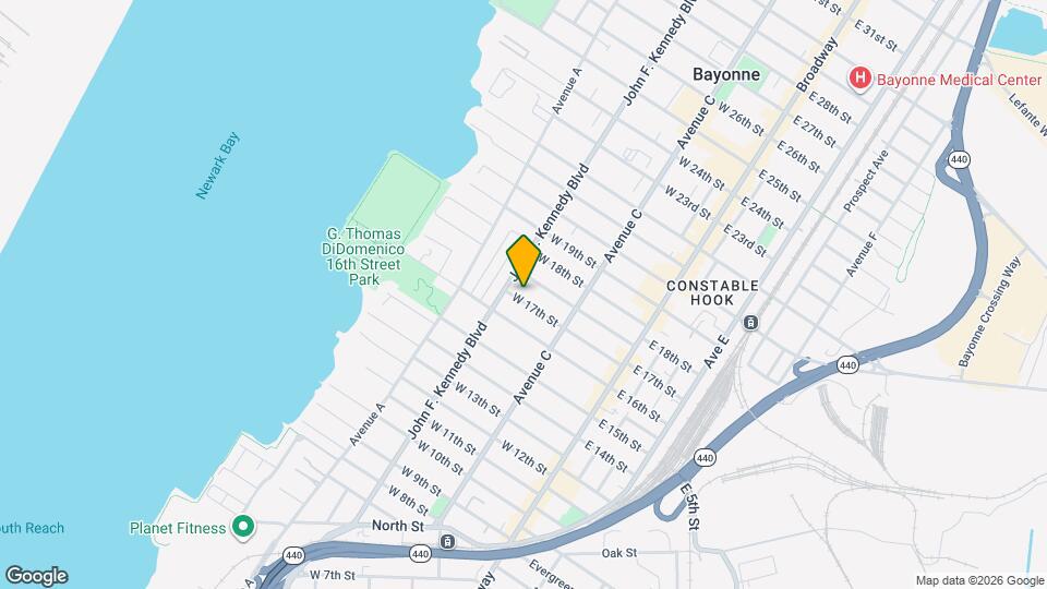 95 W 17th St Map and Location Details