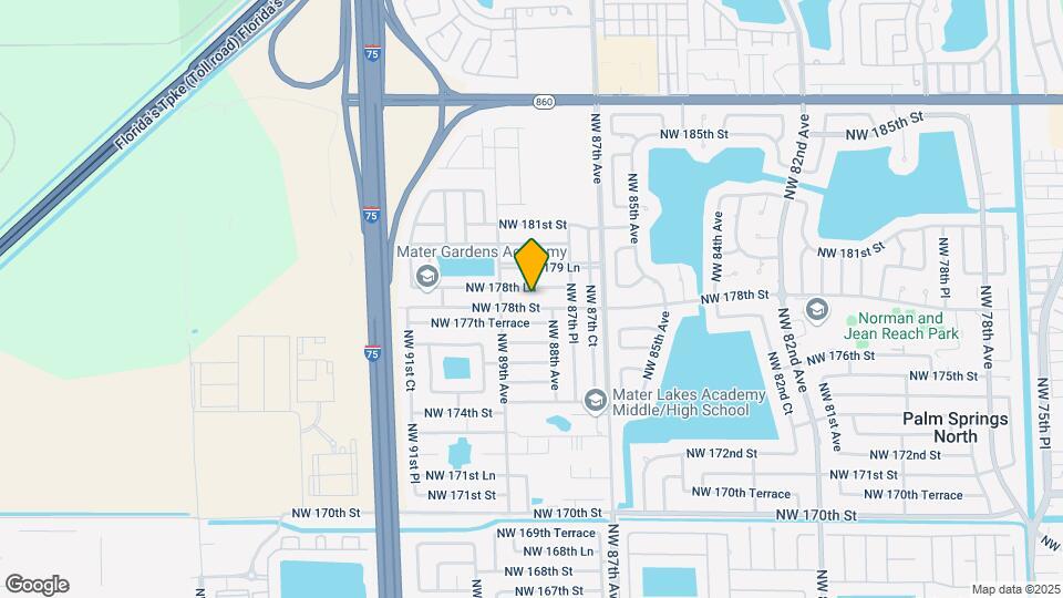 8841 NW 178th St Mapa y Detalles de la Ubicación