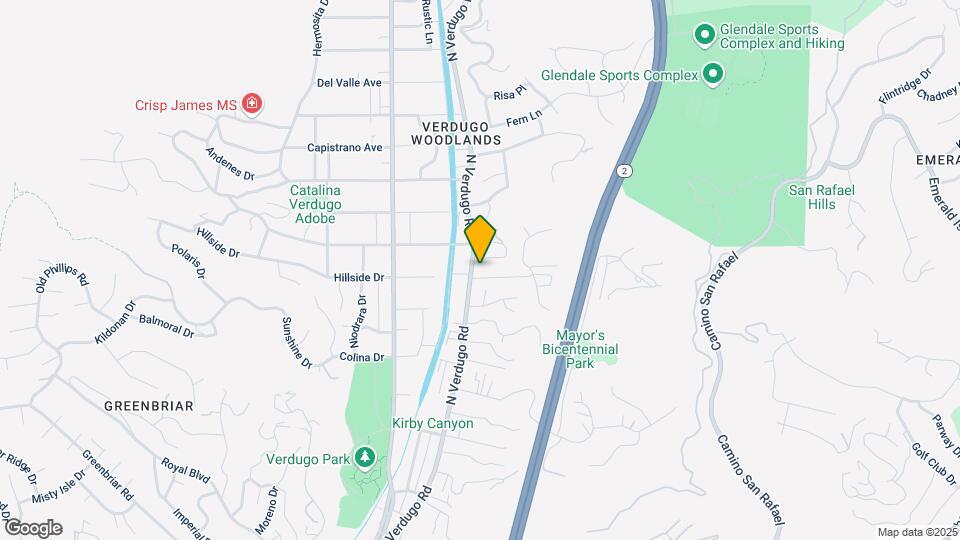 2004 Verdugo Rd Map and Location Details