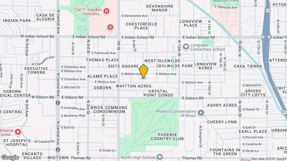 930 E Whitton Ave Map and Location Details