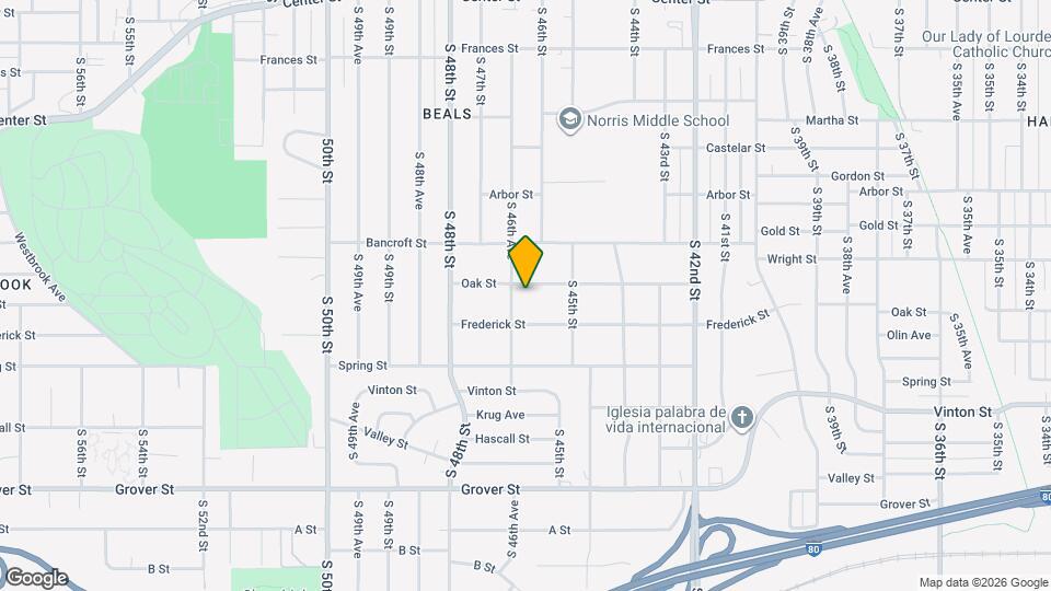 4535 Oak St Map and Location Details