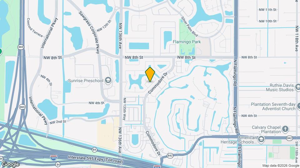 13433 NW 5th Ct Mapa y Detalles de la Ubicación