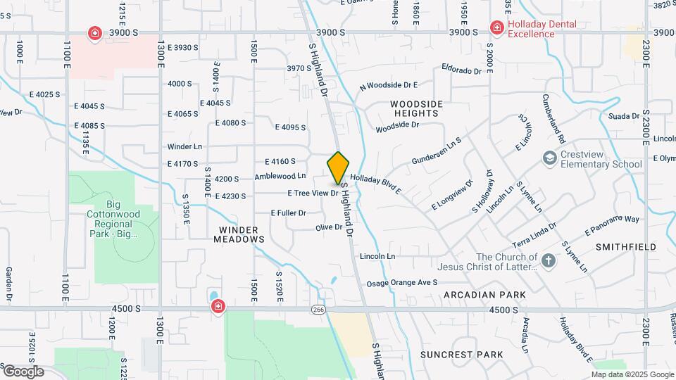 4220 S Highland Dr Map and Location Details