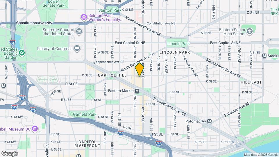 The Residences at Eastern Market Mapa y Detalles de la Ubicación