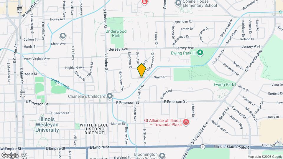 1406 Maplewood Dr Map and Location Details