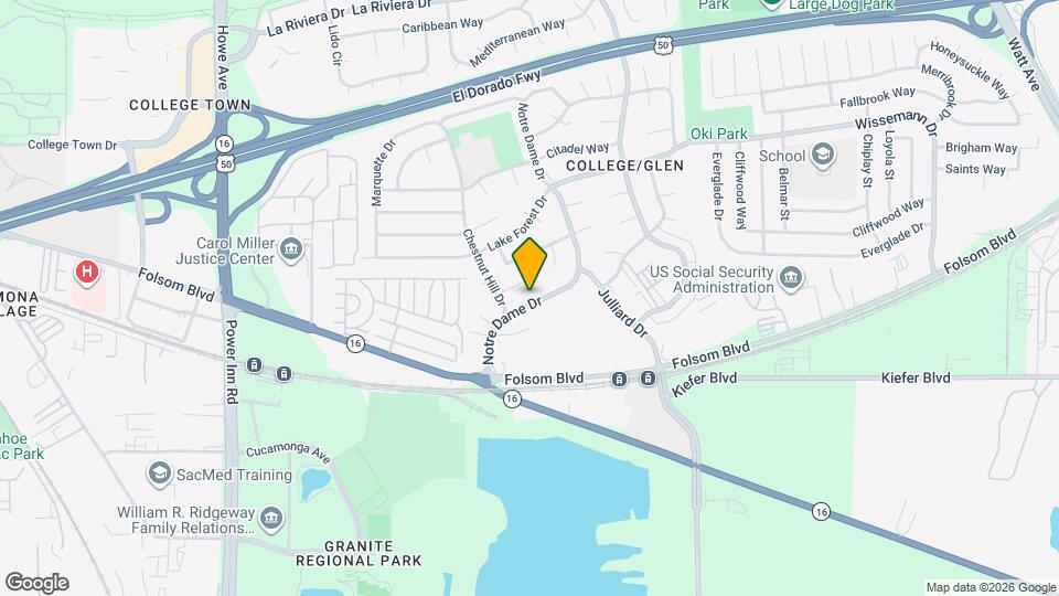 3046 Notre Dame Dr Map and Location Details