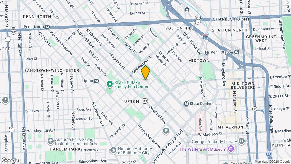 1412 Madison Ave Map and Location Details