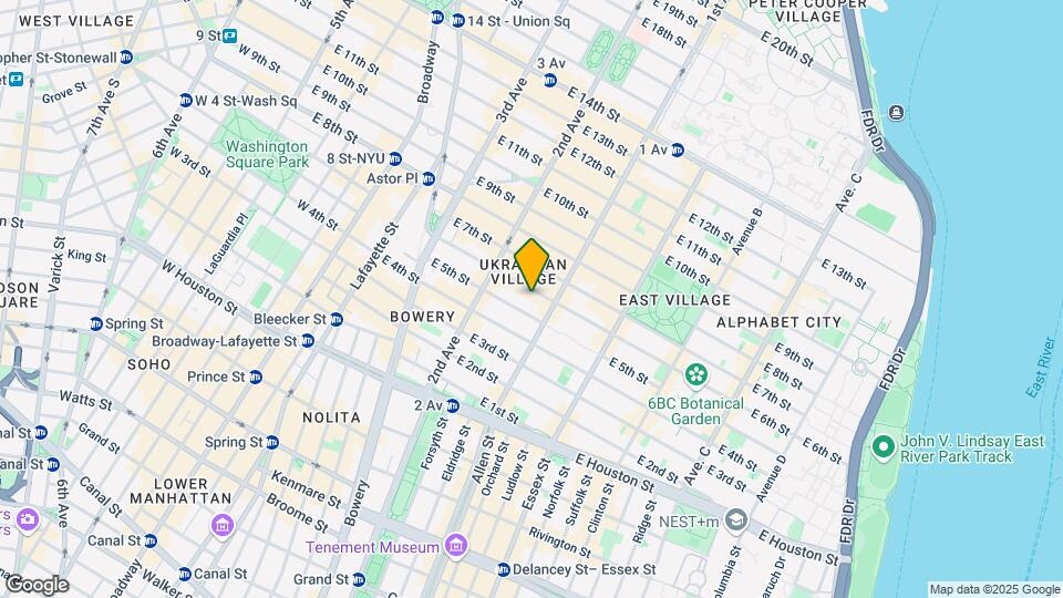 334 E 6th St Map and Location Details