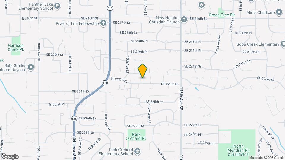 11118 SE 223rd St Map and Location Details