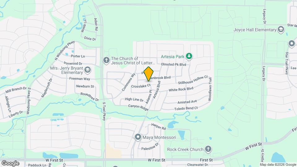 16045 Crosslake Ct Map and Location Details