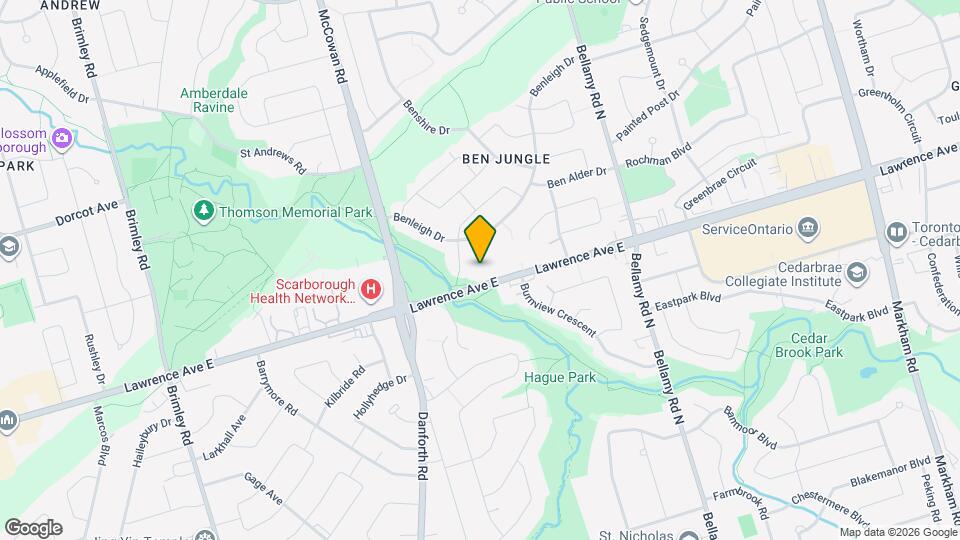 3210 Lawrence Ave E, Unit SI ID1501597P Map and Location Details