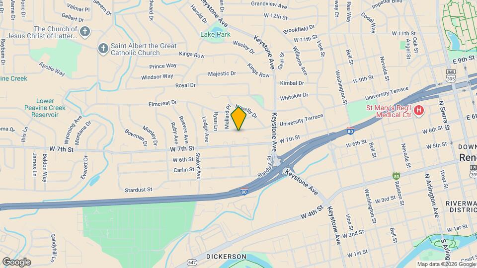 1380 University Terrace Map and Location Details