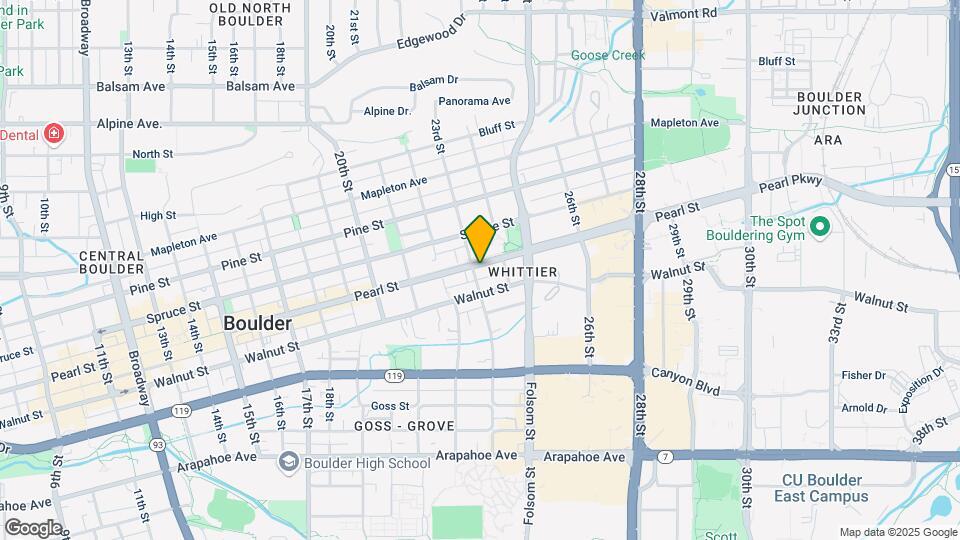 2304 Pearl St Map and Location Details
