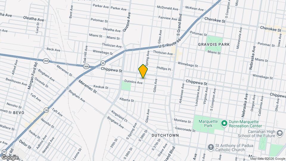 3747 Dunnica Ave Map and Location Details