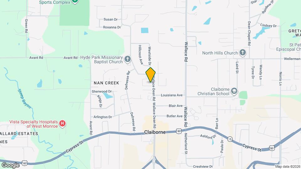 Claiborne Gardens Map and Location Details