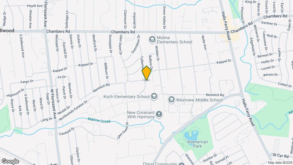 9700 Tullamoor Dr Map and Location Details