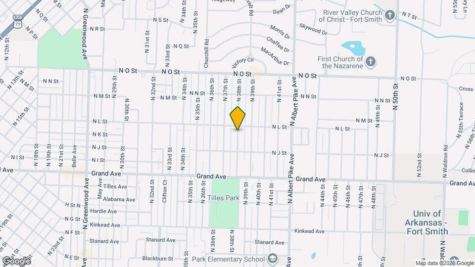 1315 N 38th St Map and Location Details