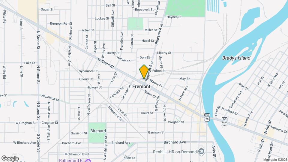 1000 W State St Map and Location Details