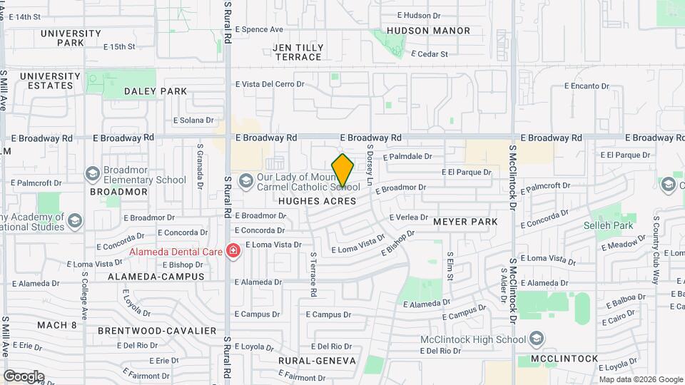 1213 E El Parque Dr Map and Location Details