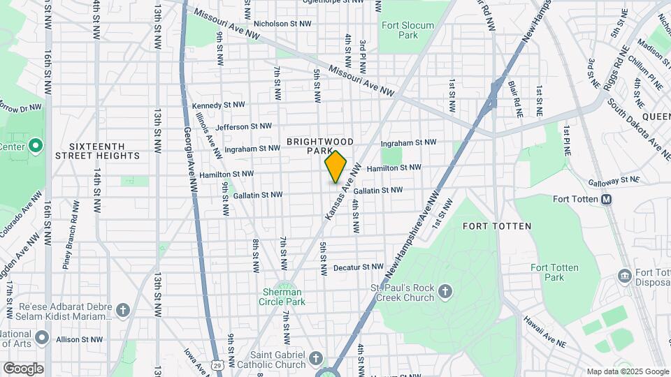 415 Gallatin St NW Map and Location Details