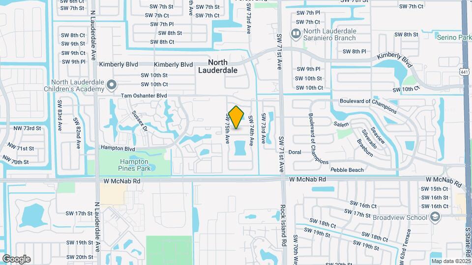 7427 SW 13th St Map and Location Details