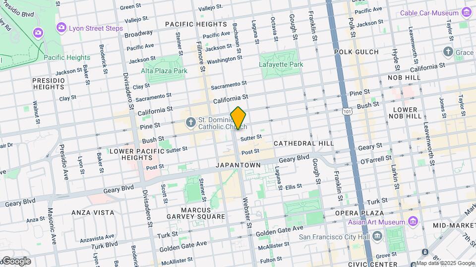 2085 Bush St Mapa y Detalles de la Ubicación