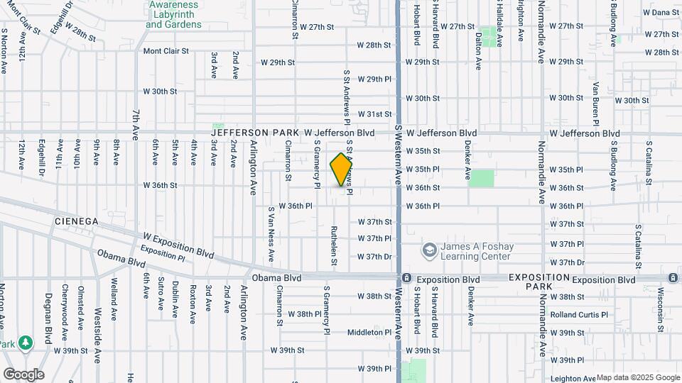 1812 W 36th St Map and Location Details