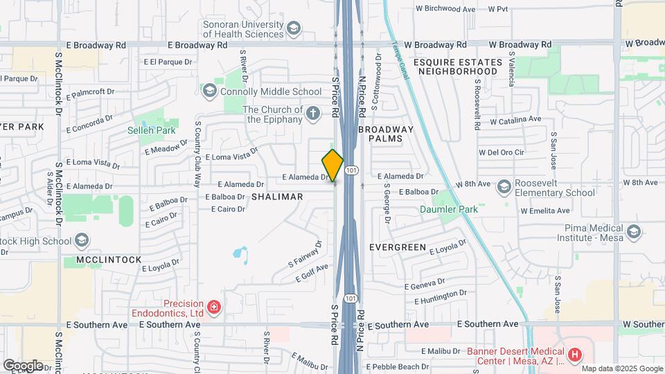 2192 E Balboa Dr Map and Location Details