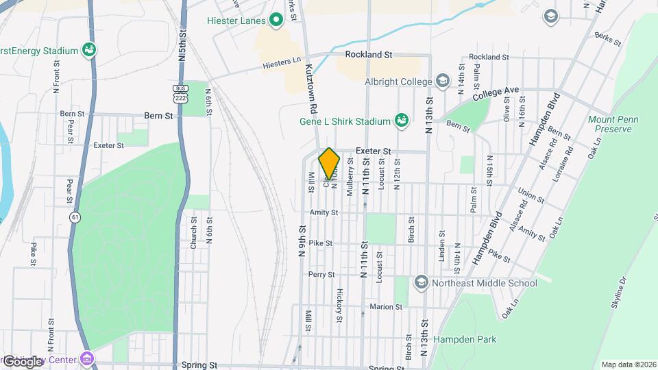 1566 N 10th St Map and Location Details