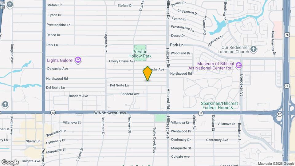 6701 Del Norte Ln Map and Location Details