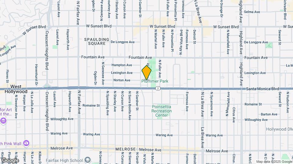 1123 N Vista St Map and Location Details