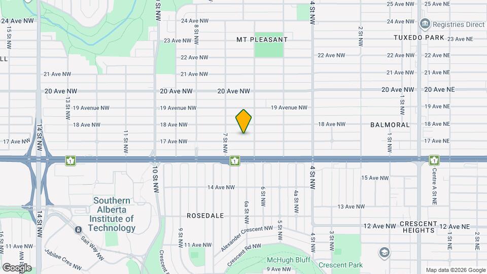 714-717 17 Ave NW Map and Location Details