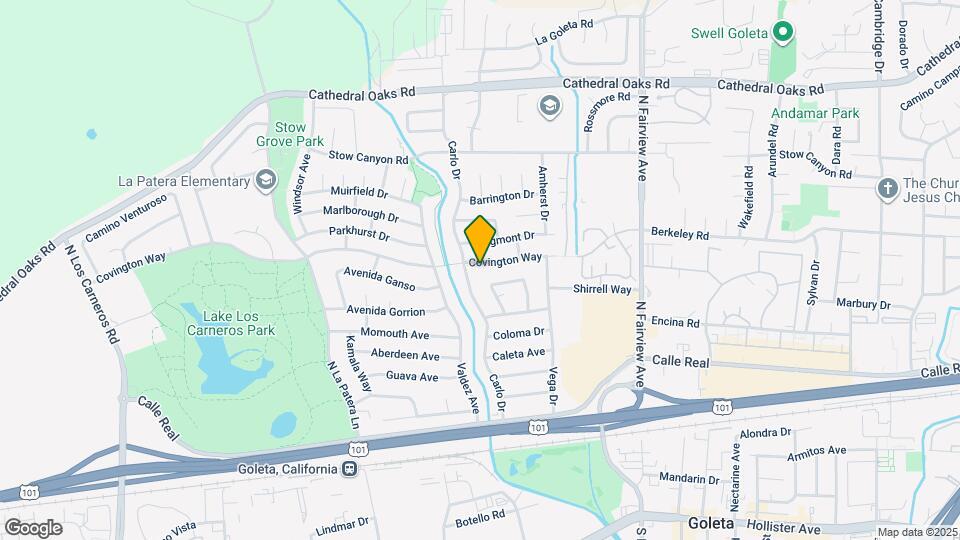 6181 Covington Way, Unit Goleta studio Map and Location Details