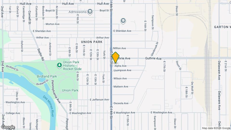 1412 Alpha Ave Map and Location Details