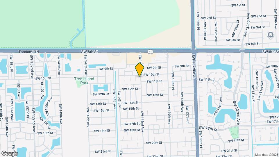 1040 SW 142nd Ave Map and Location Details